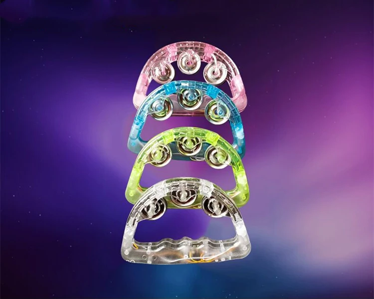 Novel Light Up Tambourines Mini Led Flashing Tambourine Lighted Toys Tambourine Buy Plastic
