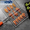 Stainless steel / copper bbq grill net crimped wire mesh