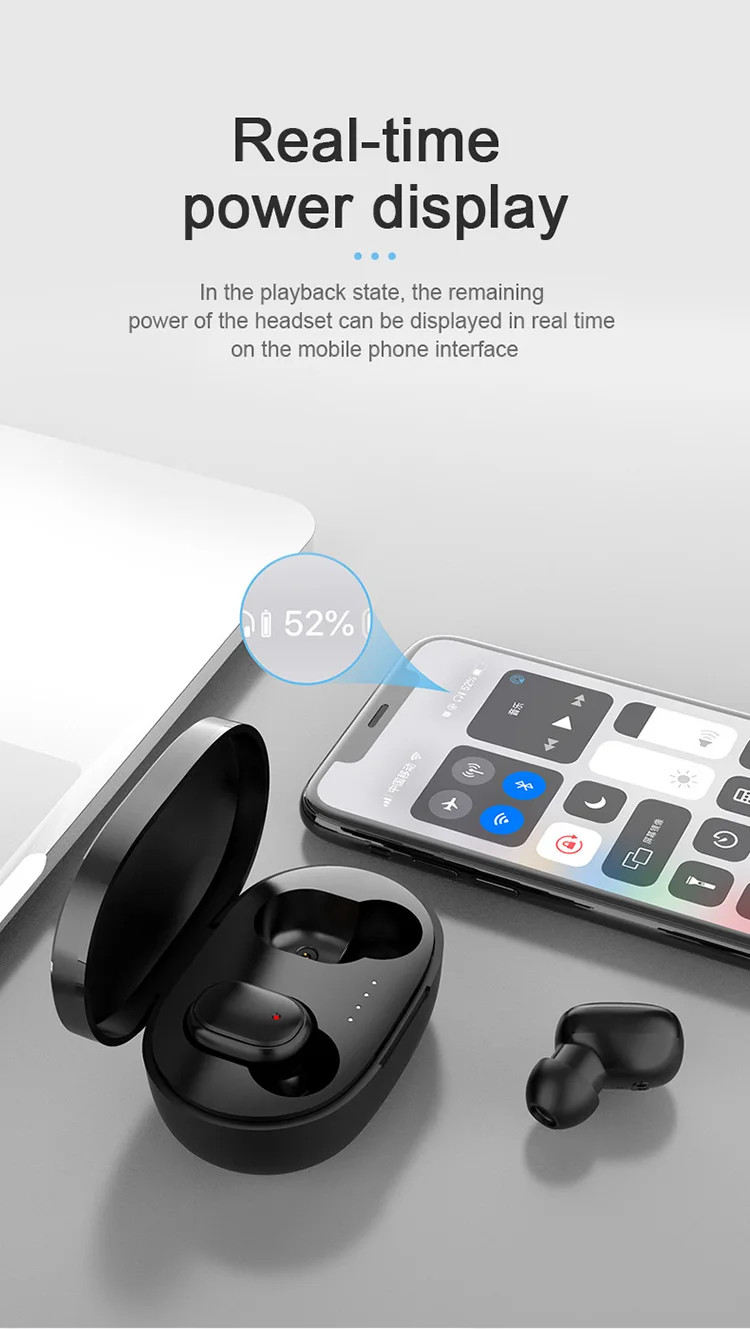 TWS A6S Pro Bluetooths 5.0 Wireless Earphone Hifi Sound Stereo Headphones Noise Cancelling Gaming Headset - ANKUX.COM