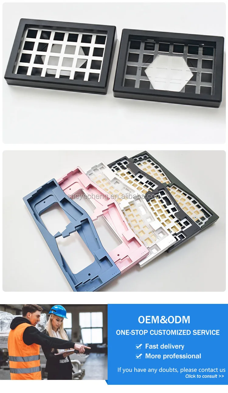 Tkl Artryl Machining Stainless Steel Metal Aluminum Kit Brass Cnc Keyboard Case Manufactur Parts