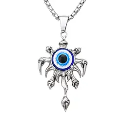 Wholesale Octopus Turkish Evil Eye Pendant Titanium Stainless Steel Chain Gold Plated Squidgame Necklace Jewelry For Men