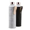 Most popular products star bottle 18oz bottles glass water with leak proof caps and carrying logo