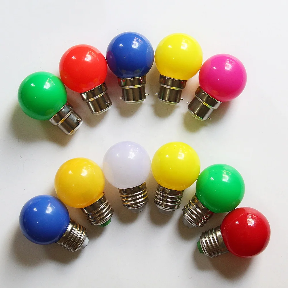 G45 B22 E27 1W 3W LED Christmas decorations Color bulb SMD