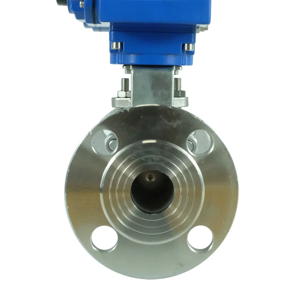 Dkv Electric Flange Ball Valve Dn Stainless Steel Pn Water Flow Control Motorized