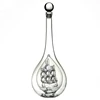 50 cl Double wall glass Rum bottle with double wall and ancient ship