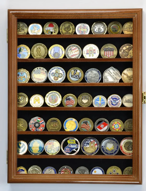 Secure and Stylish Storage - Wooden Coin Display Racks