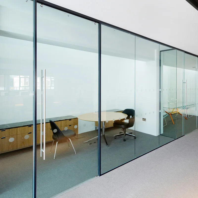 Elegant office sliding glass door hardware, interior glass doors