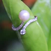 LS Jewelry new model hip hop pearl ring 18k gold plated CZ diamond iced out ring