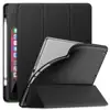 Infiland Case with Apple Pencil Holder, Slim Smart Tri-Fold Cover for Apple iPad 7th Generation 10.2 inch 2019 Released Tablet
