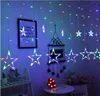 Christmas Home Decoration Festival Romantic Twinkle Decoration Lighting Holiday Star Curtain Light Fairy Window Hang Lighting