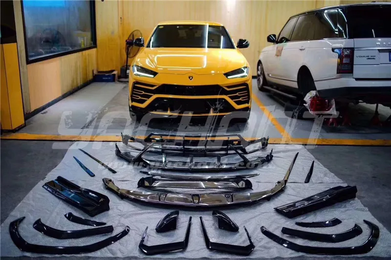 Trade Assurance Full Carbon Fiber Body Kit Fit For 18-19 URUS TOP Style Lip Diffuser Vent Mirror Hood Fender Flare Wing