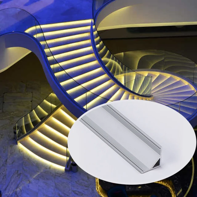 HW Factory Price Corner LED Diffuser Aluminium Profiles Led Strip For Floor