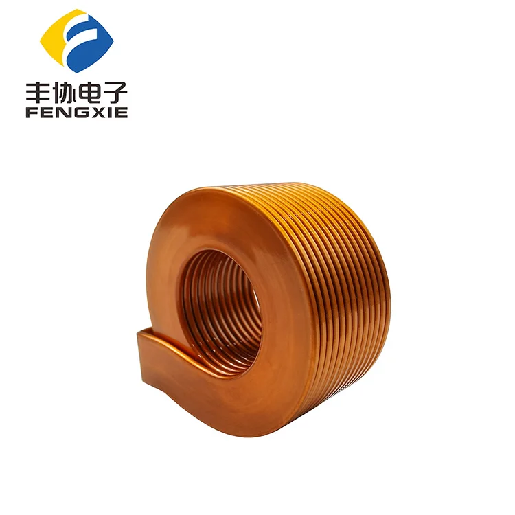 Custom Variable Inductor Coil Enamelled Flat Copper Wire Inductor Coil
