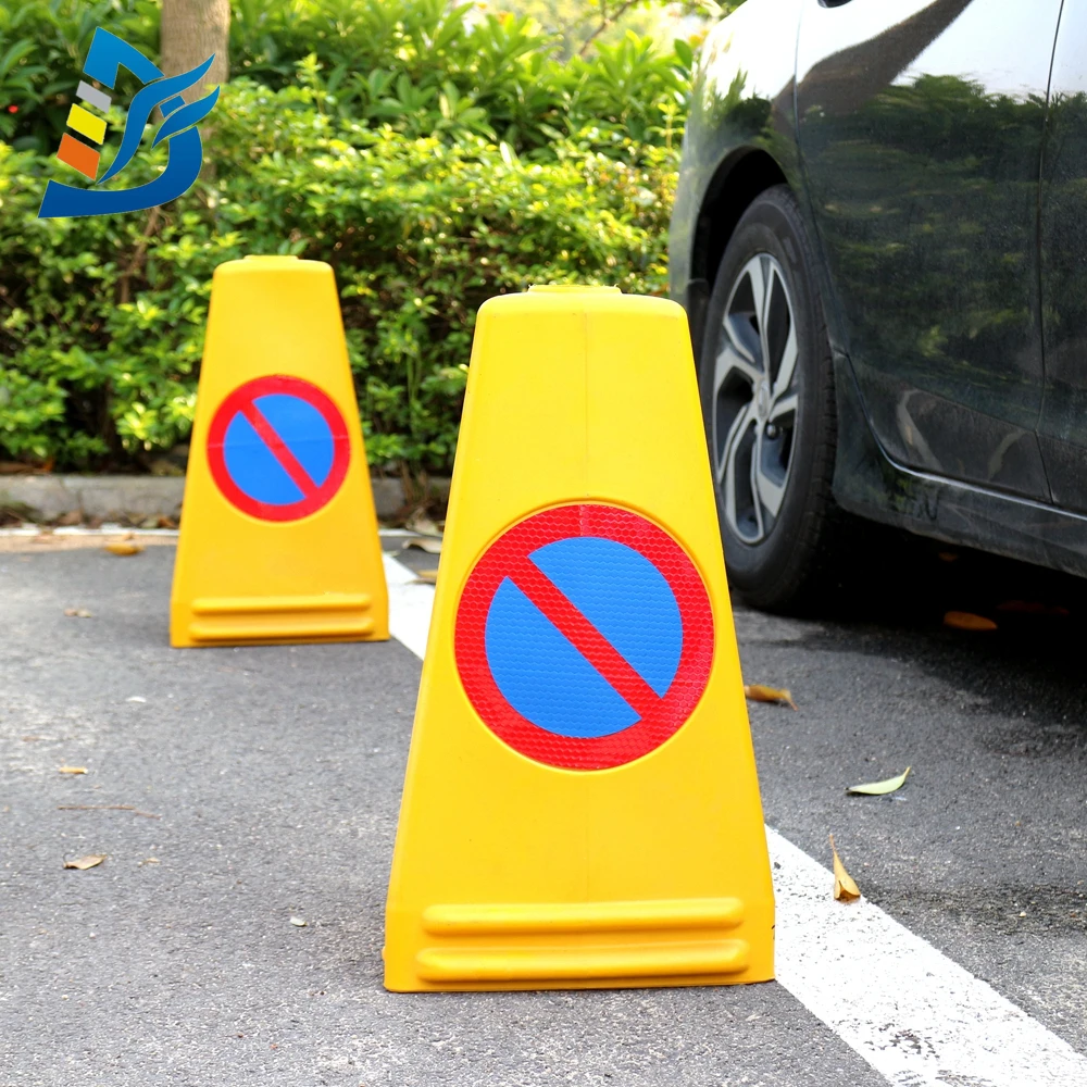 Hign Quality Reflective Triangle Traffic Cone No Waiting No Parking ...