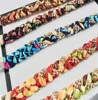 Colorful latest shoes sandal printed upper