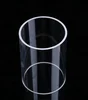 Jiangsu Pacific Quartz customized high transparent quartz heating tube uesd in industry pipe