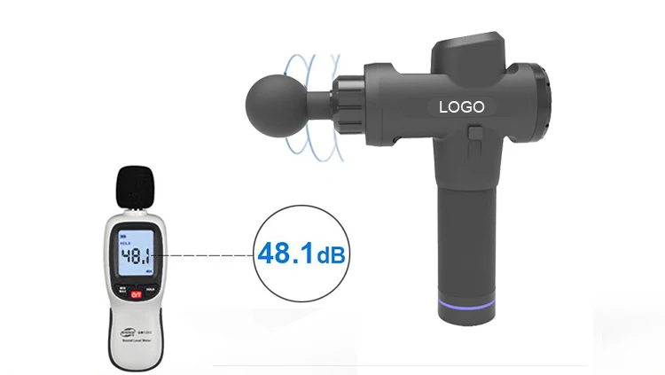 yige fast delivery handle 6 heads massage gun 2019 new design