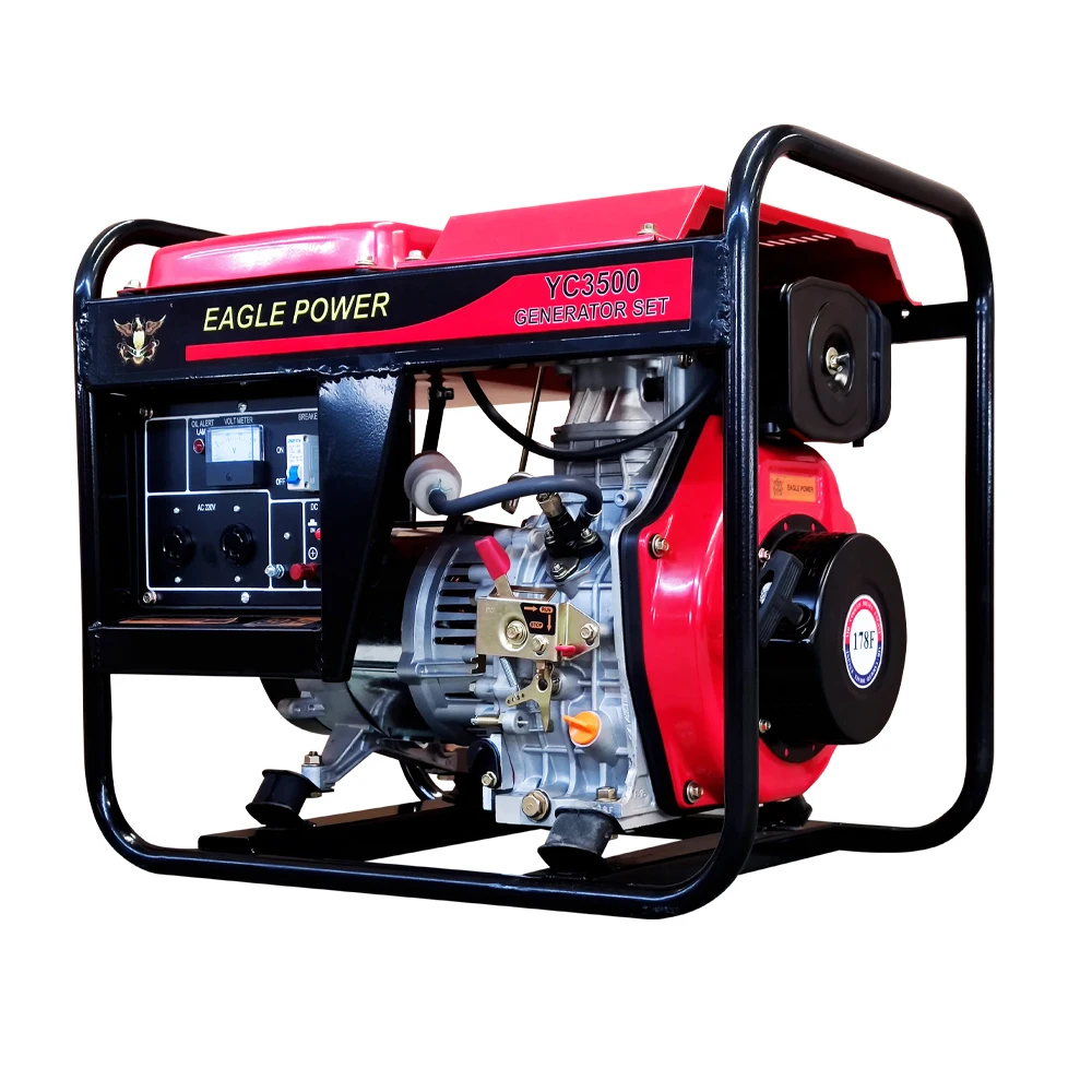 Open Type Portable Diesel Generator Genset Chinese Factory 5kw 6kw 8kw ...