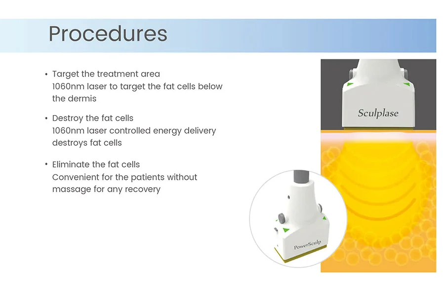 Laser beauty equipment 1060nm diode lipo laser fat removal body sculpting machine