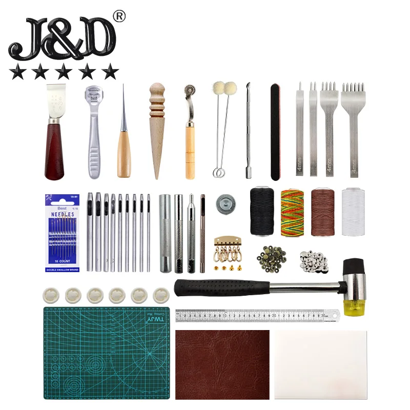 Design No.15 Leather Tools Kit Diy Tool Entry Level Hand Sewing Set