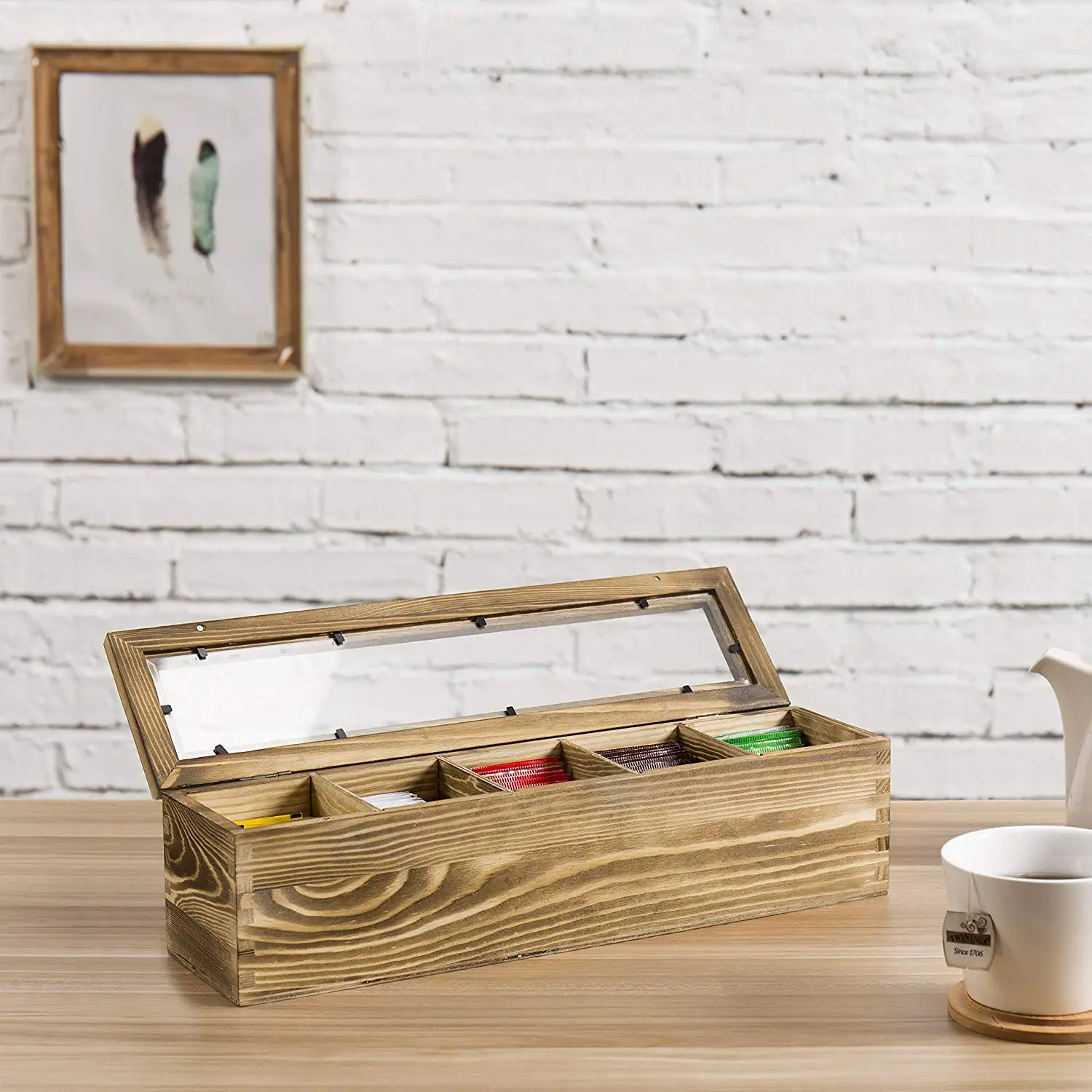 Storage Wood Box With Sliding Lid Buy Box Wooden Box Wood Boxes Tea