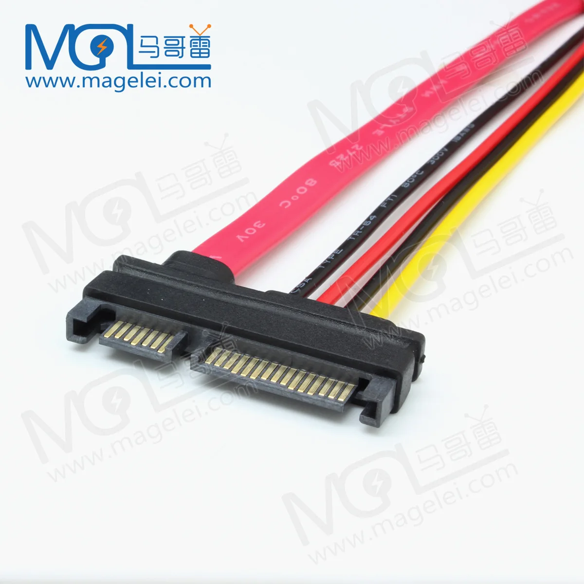 30cm 50cm Sata7 + 15 Extension Cable Sata Data Power Extension Cable Male To Female Hard Disk