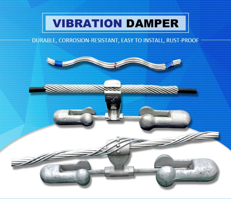 High Quality Suspension Clamp Spiral Available 4D-20 27mm Dia.4D Vibration Damper with Good Controlling Swing
