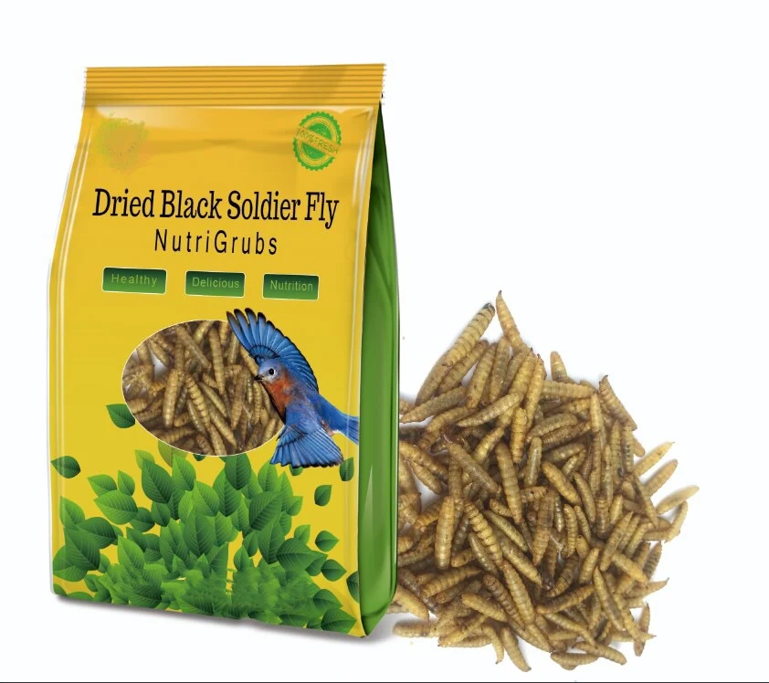
pet feed package chicken feed dried maggot microwave black soldier fly larvae 