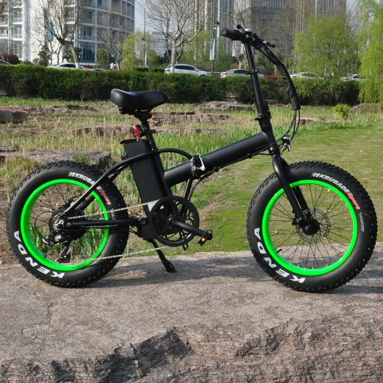 20英寸胖折叠电动自行车海滩山电动自行车
