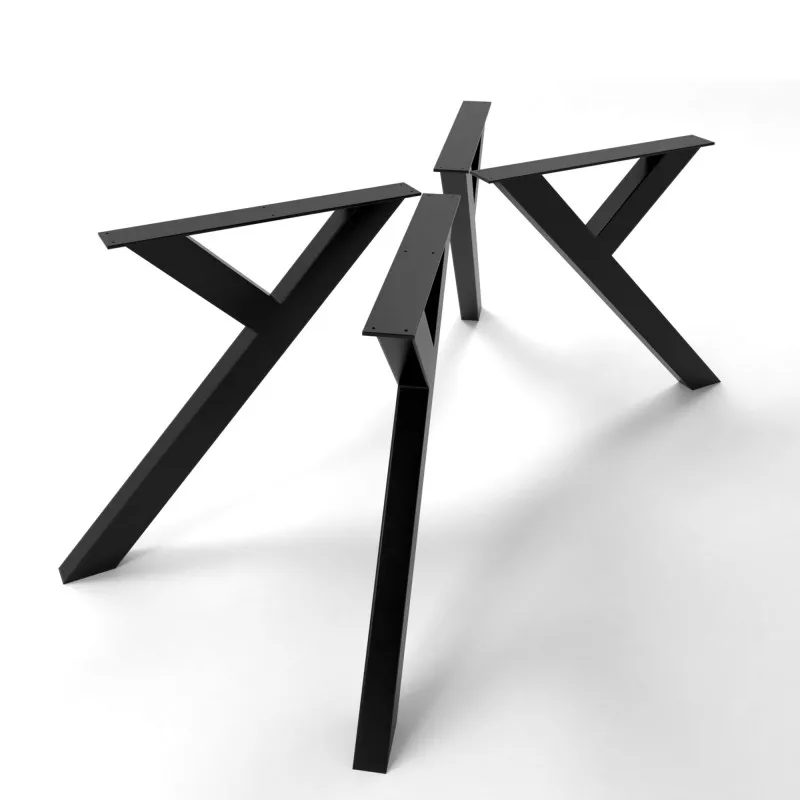 Wholesale Black Metal Furniture Leg Cast Iron Dining Table Legs Steel
