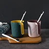 Simple Nordic Plastic Toothbrushr Travel Portable Washing Cup Tooth Brush Storage Organizer Cup Bathroom Sets