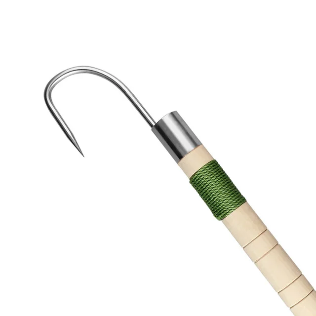X74a Sport Fishing Wooden Handle Gaff With Stainless Fish Hook Buy