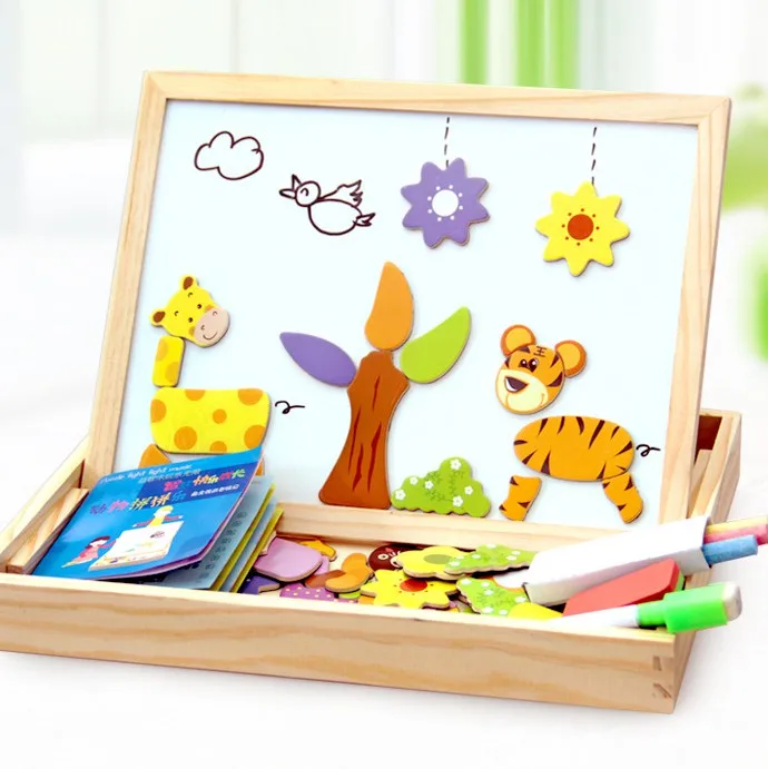 Interesting Wood Educational Toy Jigsaw Puzzles Kids Wood