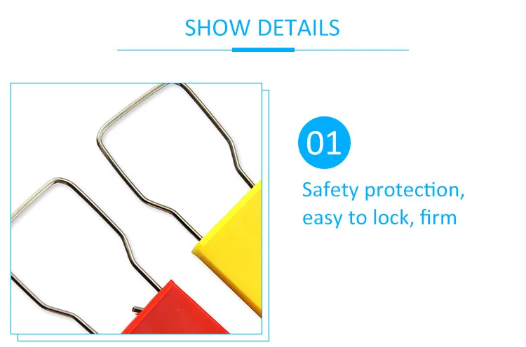 Manufacturer Custom Disposable Lock Security Plastic Padlock Seal Airline