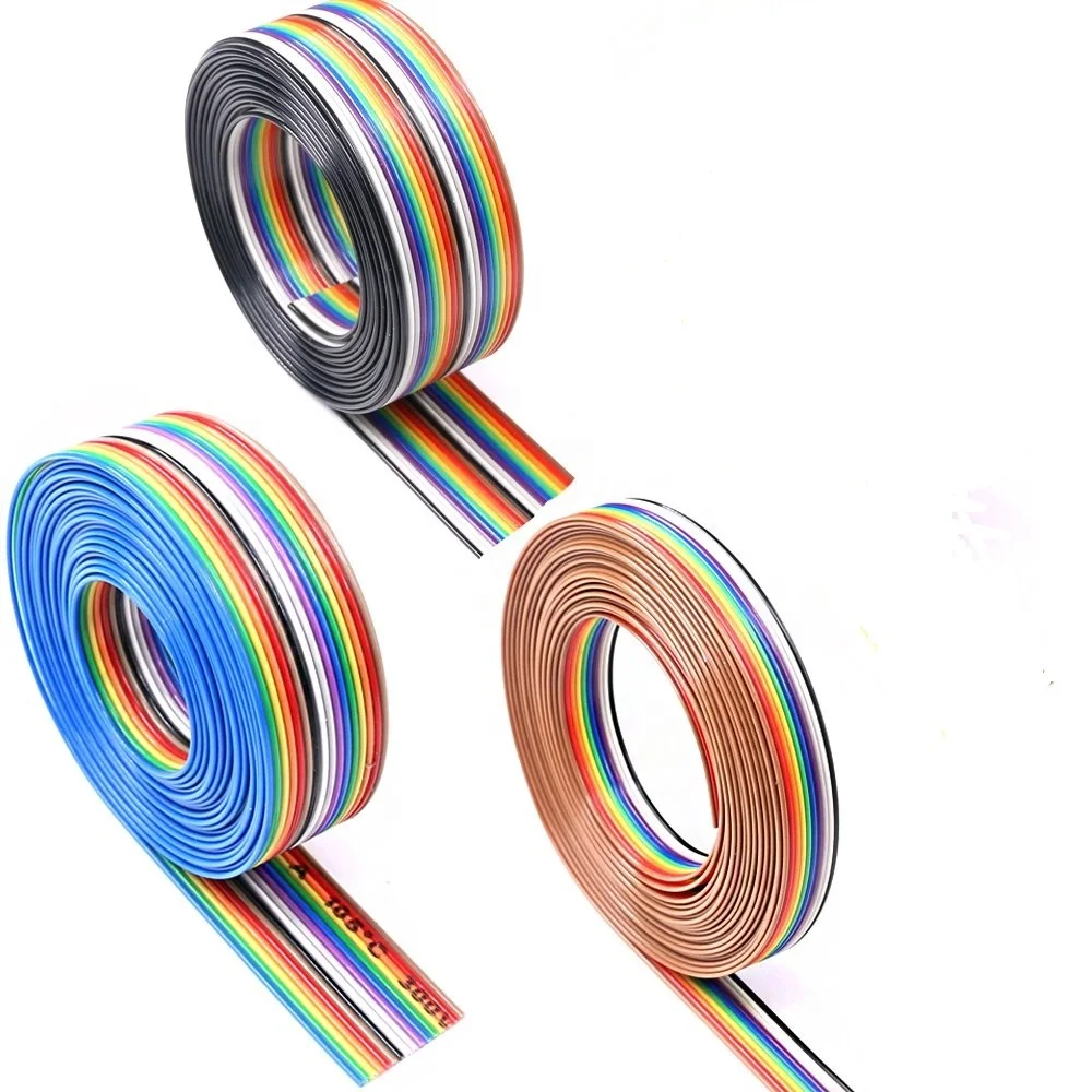 18 Awg 12 Pin Flex Rainbow Flat Ribbon Wire Cable,Ribbon Cable Buy