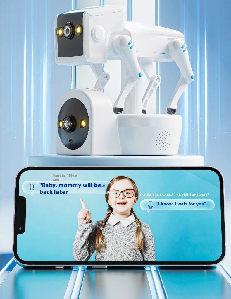 Cloudbirds V360pro 2M Pixel Wireless Wifi Binocular Dog Camera CMOS Sensor Motion Detection Cute Design Safety Indoor IP65 Cloud