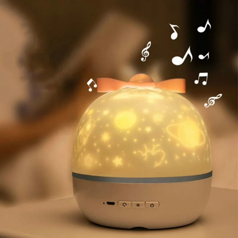 Creative Factory Price Star Master Music Rotating Night Light Projector