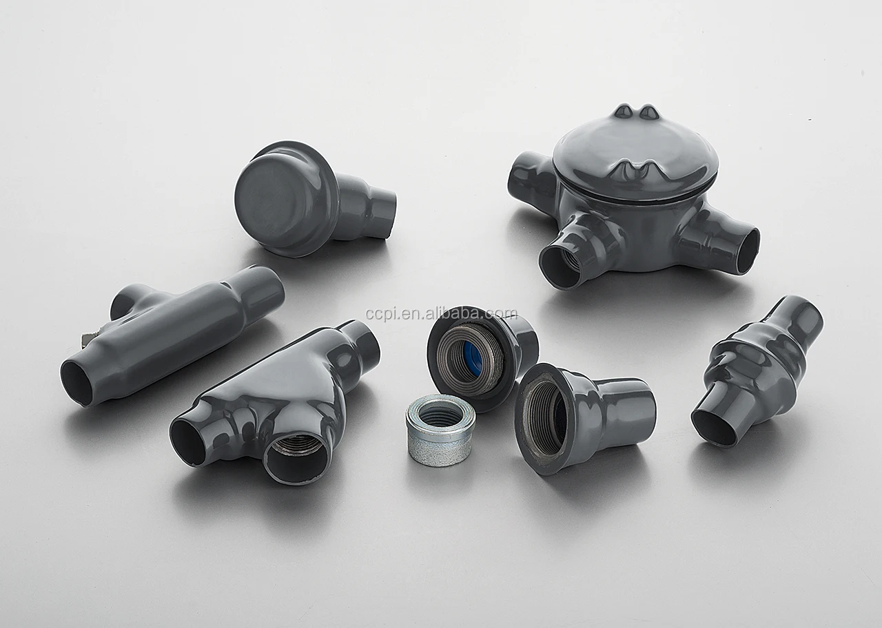 PVC Coated Rigid Conduit Fittings - Durable & Versatile