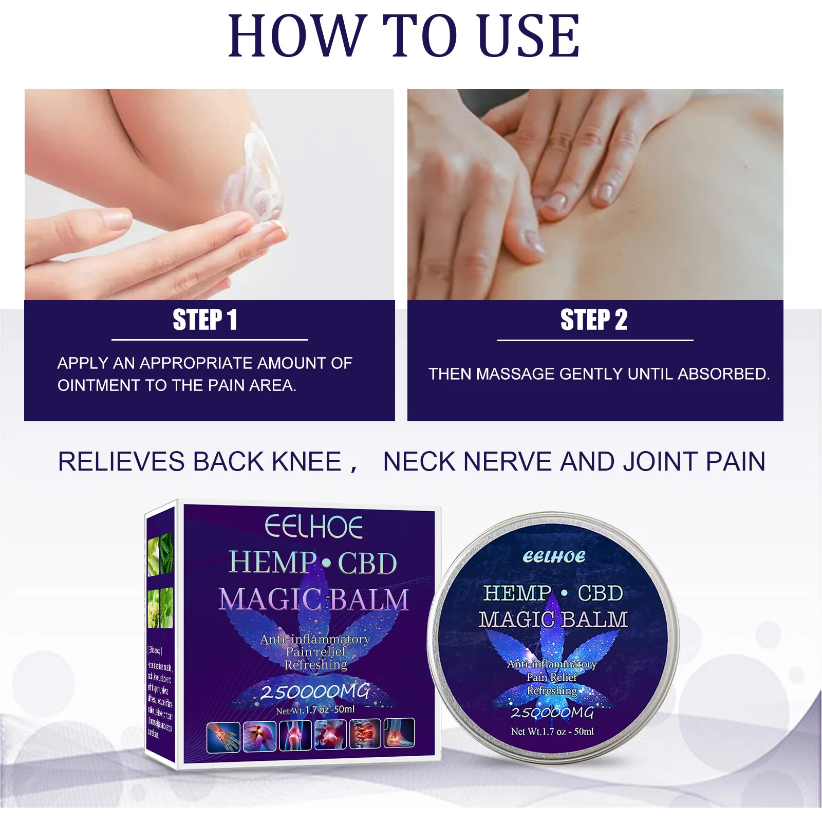 Eelhoe 30g Herbal Pain Relief Ointment Rheumatoid Arthritis Muscle Joint Back Pain Relief Cream