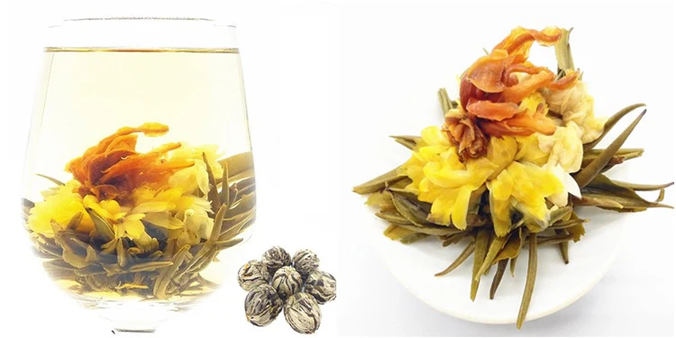 Handmade Fujian Flower Blooming Tea Balls Chinese Blooming Tea Flowering Blooming Flower Tea - 4uTea | 4uTea.com