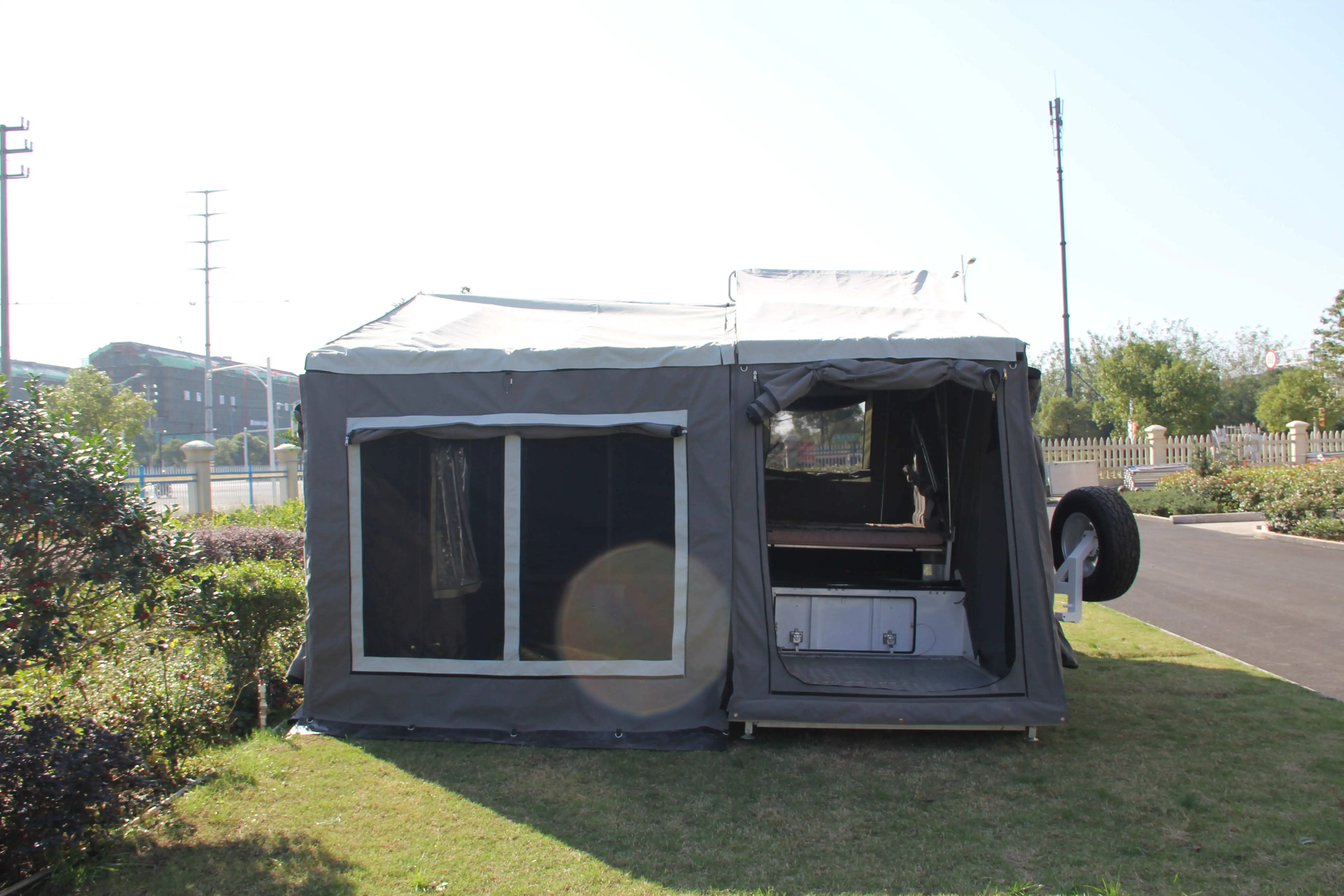 Offroad Forward Folding Camper Trailer With Tent And Bed Buy Caravan