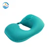 Accept Logo Printing Air Blow Up Inflatable U Shape Pillow Cushion Travel Neck Pillow