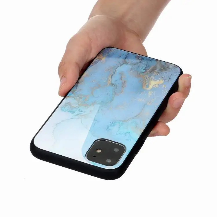 2019 new arrivals IMD marble Tempered glass tpu case For iPhone 11 2019