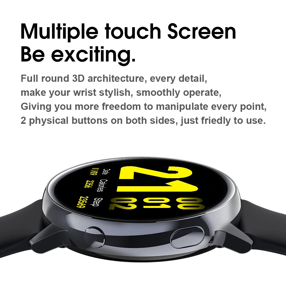 2020 Microwear SG2 Bluetooth smartwatch multiple sports modes IP68 ECG heart rate fitness HD high-quality round band watch