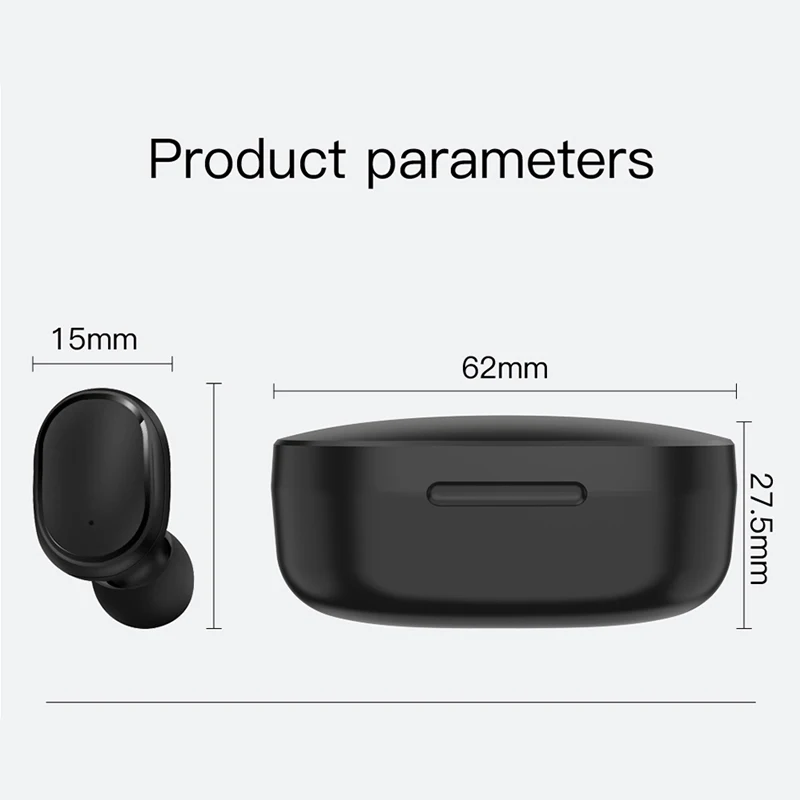 E6S TWS Wireless Earphone for Redmi Airdots Earbuds LED Display Bluetooth V5.0 Headsets with Mic for iPhone Huawei Samsung - ANKUX.COM