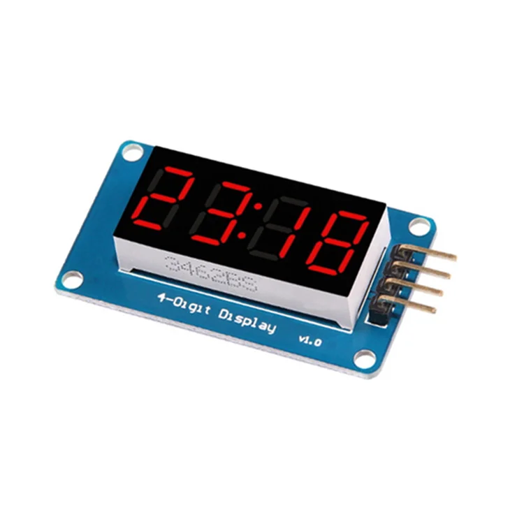 Smart Electronics TM1637 4-bits Digital Tube LED Display Module with Clock Display