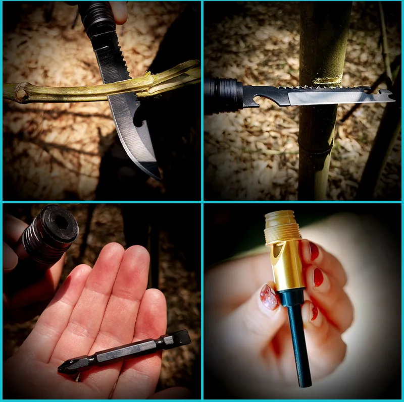 Multifunctional Aluminum Alloy Retractable Crutches Hiking Sticks