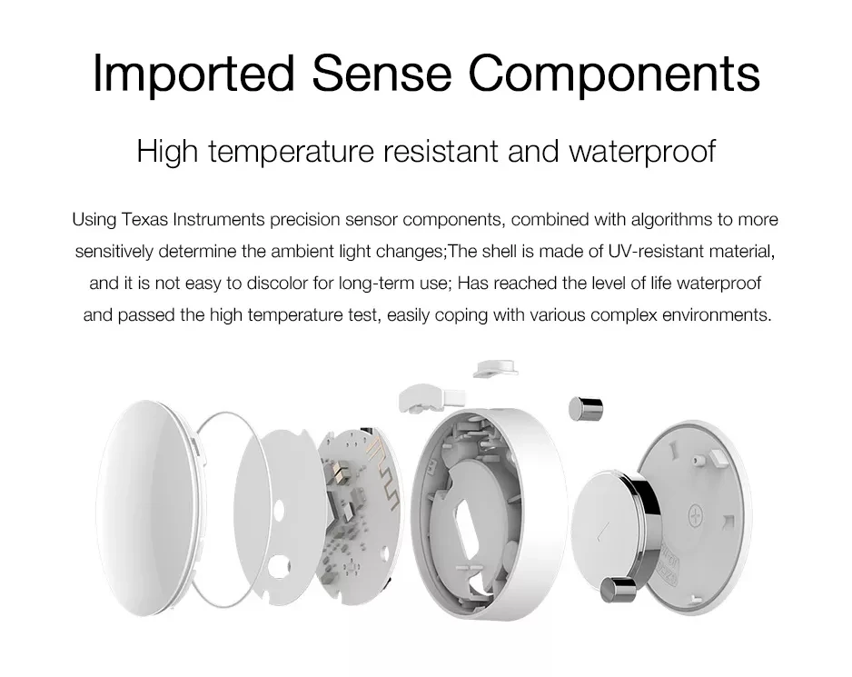 2020 New Arrival Xiaomi Mijia Mi Zigbee3.0 Smart Light Detection Sensor Brightness Sensor Waterproof for smart home automation - ANKUX.COM