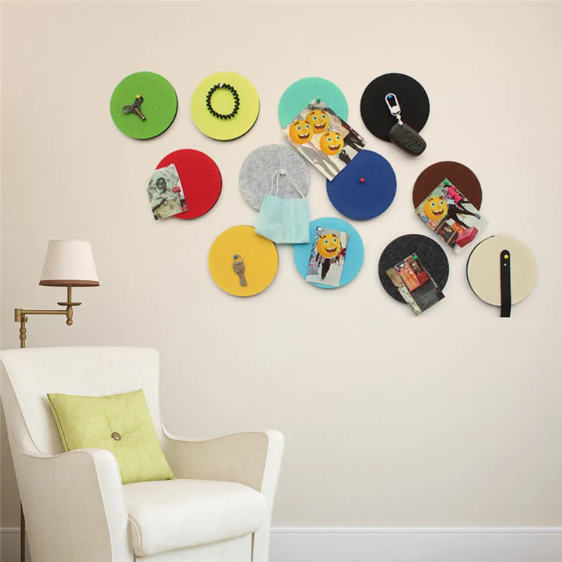 Colorful Felt Board Wall Decoration Hexagon Felt Board Self Adhesive