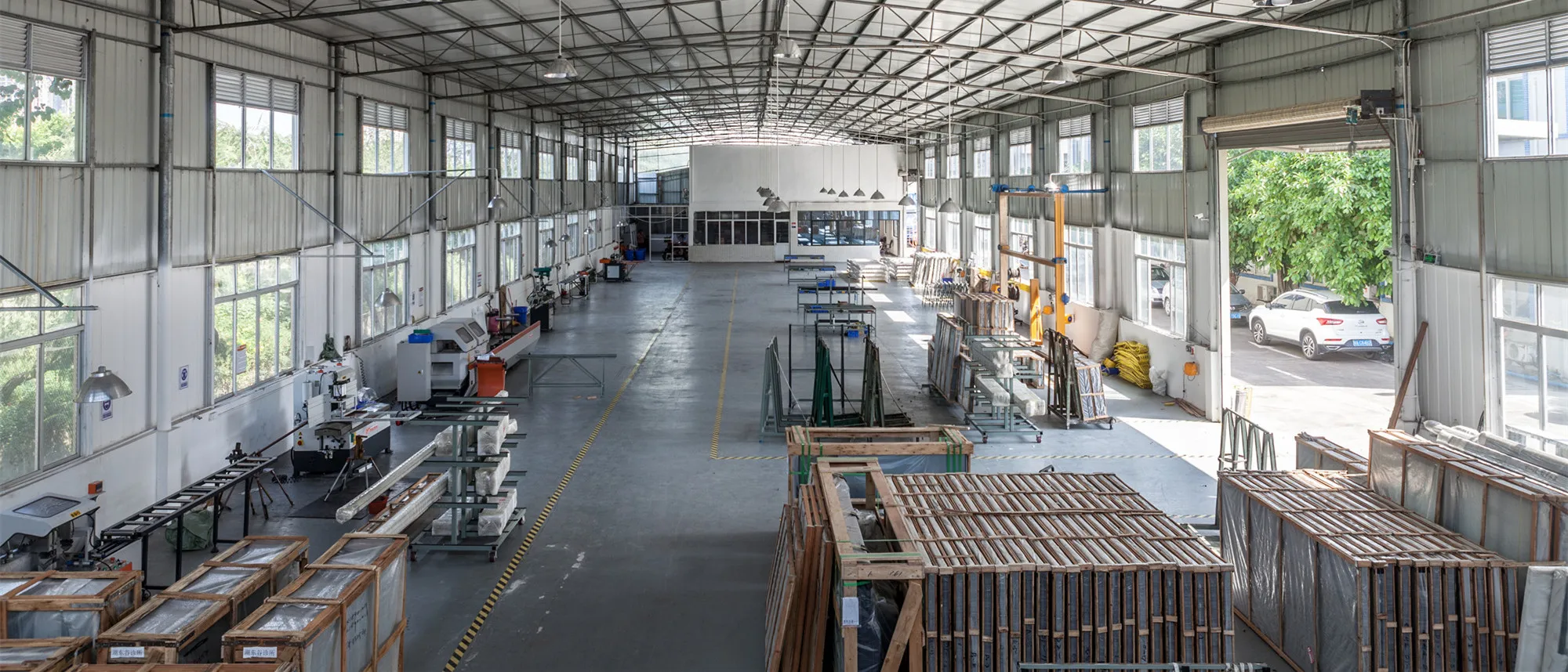 Fabrik Machen Große Öffnung Isoliert Schall Dichte Innen Aluminium Glas